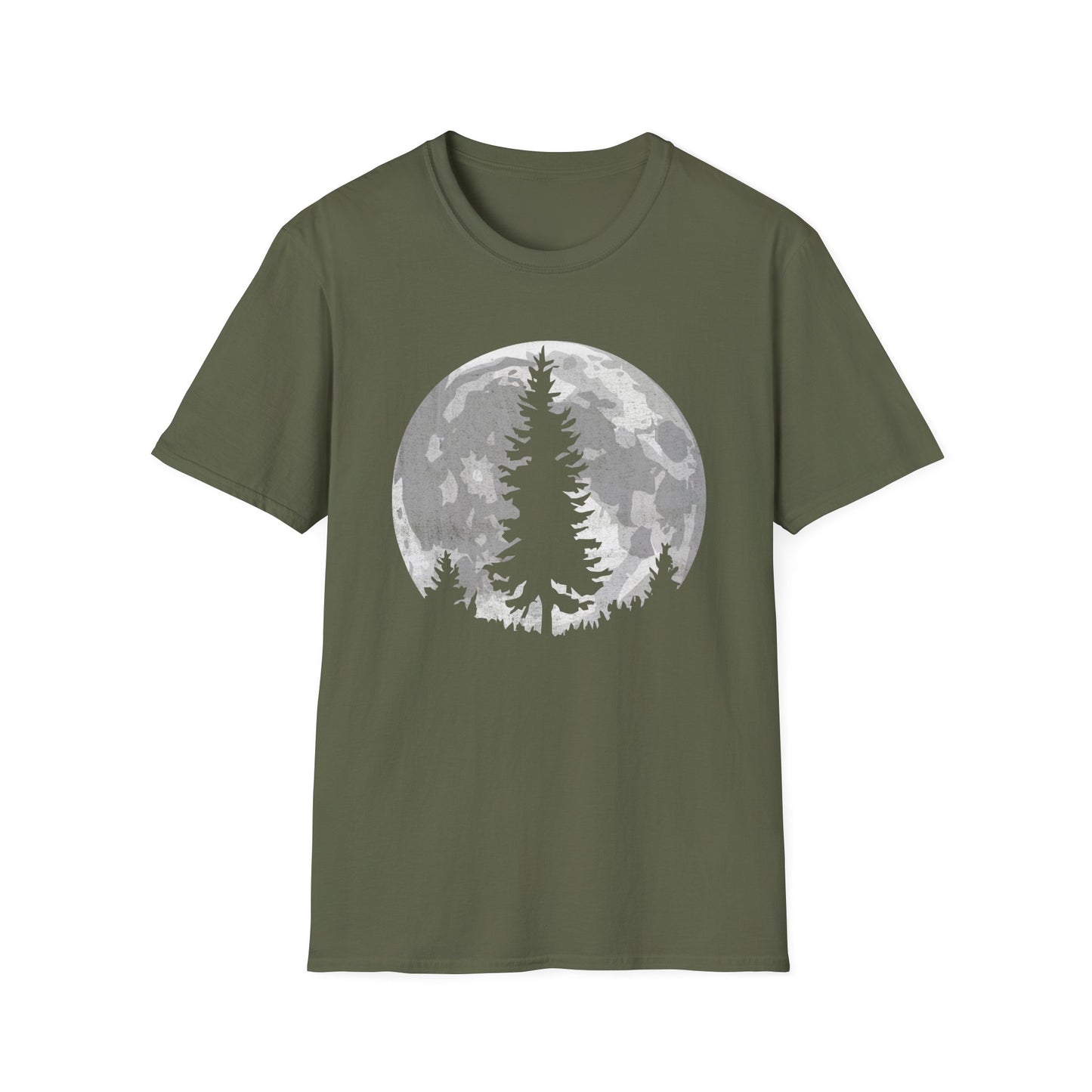 Moon Outdoor Trees Hikers T-Shirt