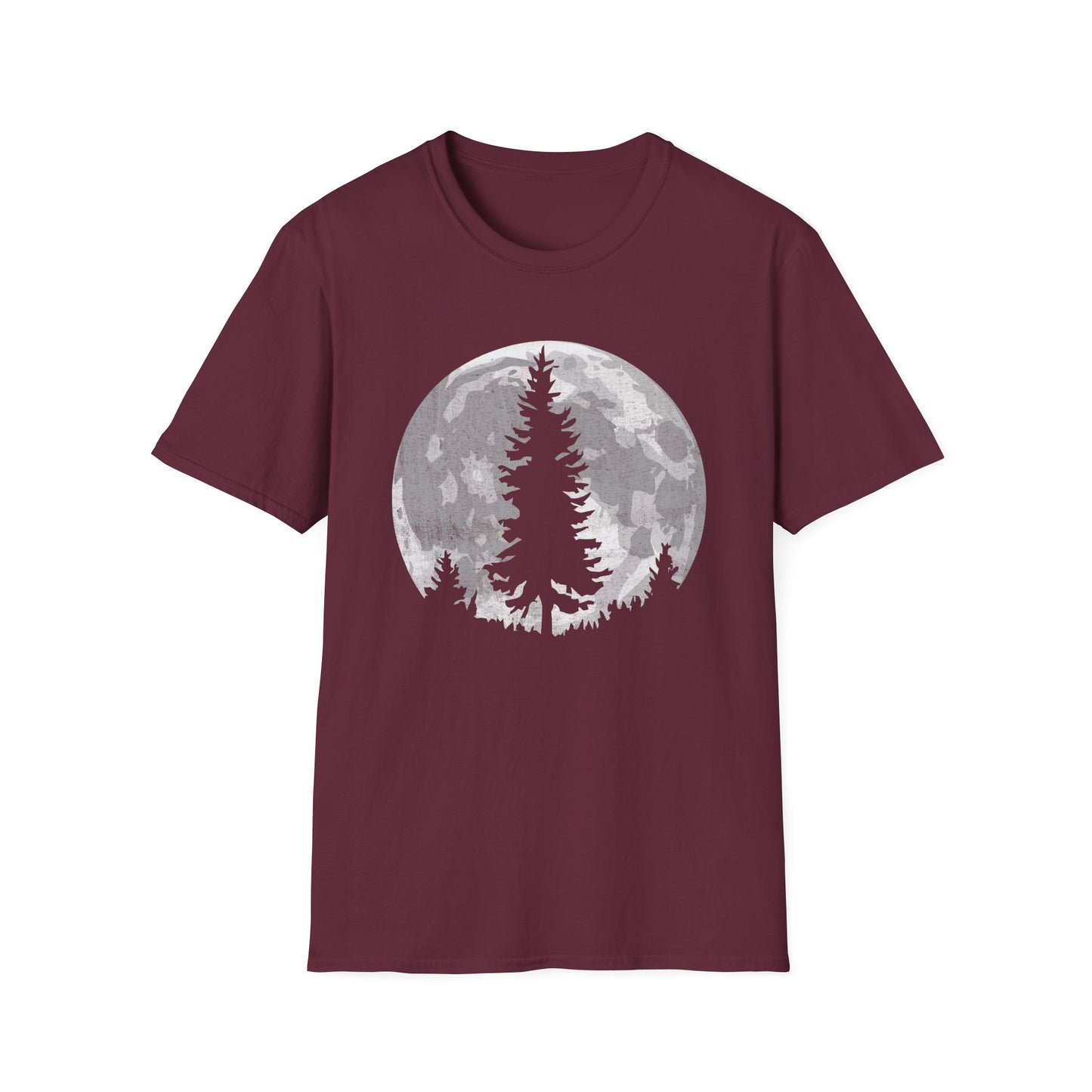 Moon Outdoor Trees Hikers T-Shirt