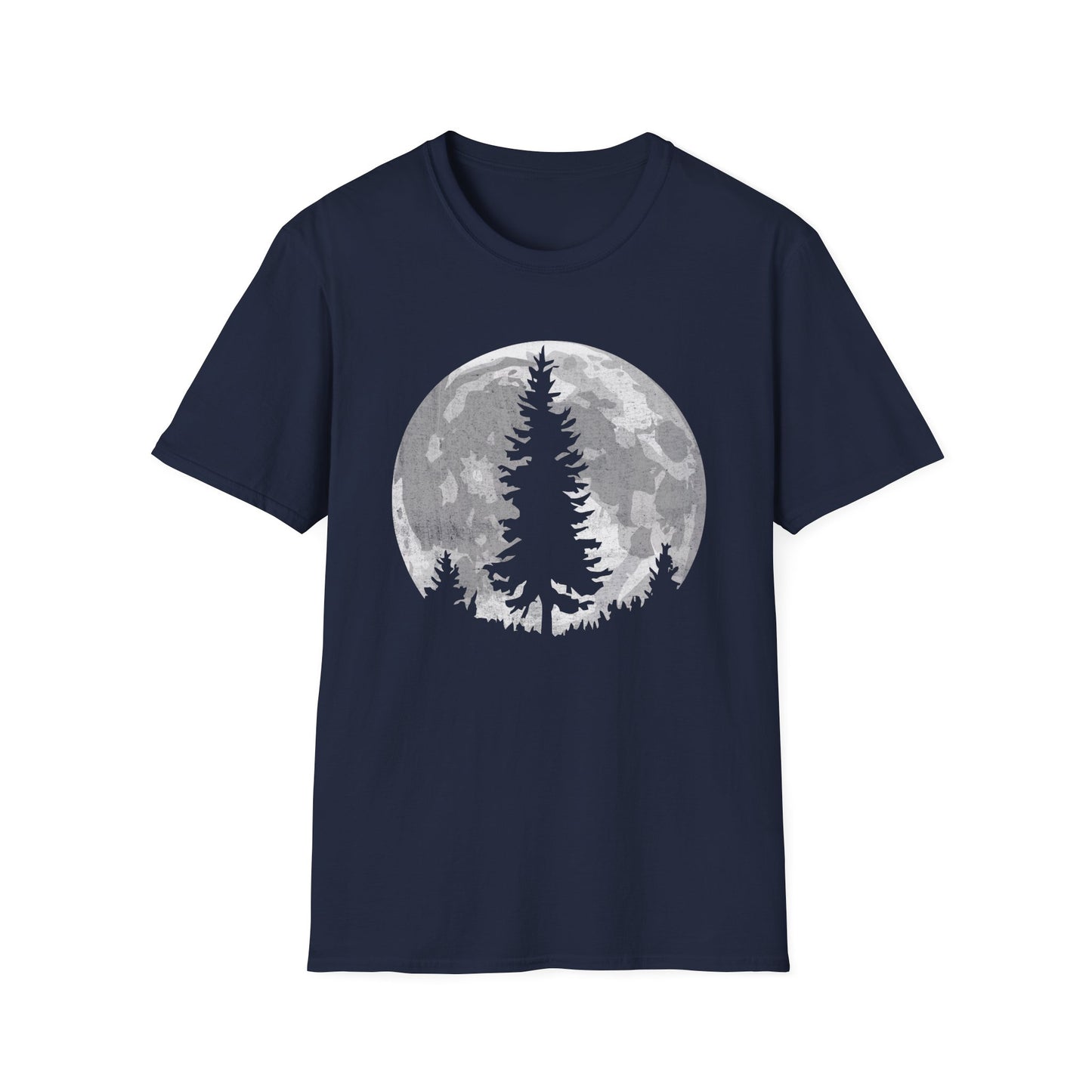 Moon Outdoor Trees Hikers T-Shirt