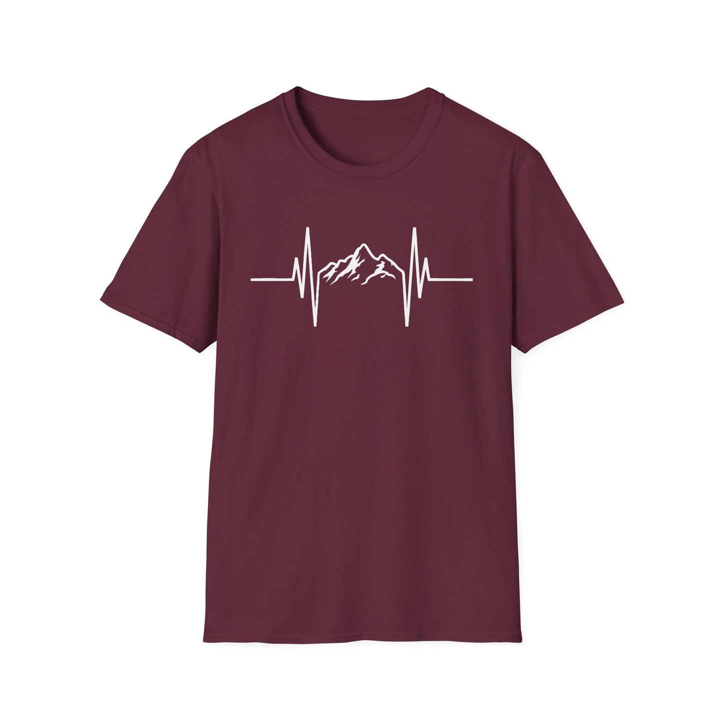 Mountains Hiking Heartbeat Hiker Adventures V2 T-Shirt