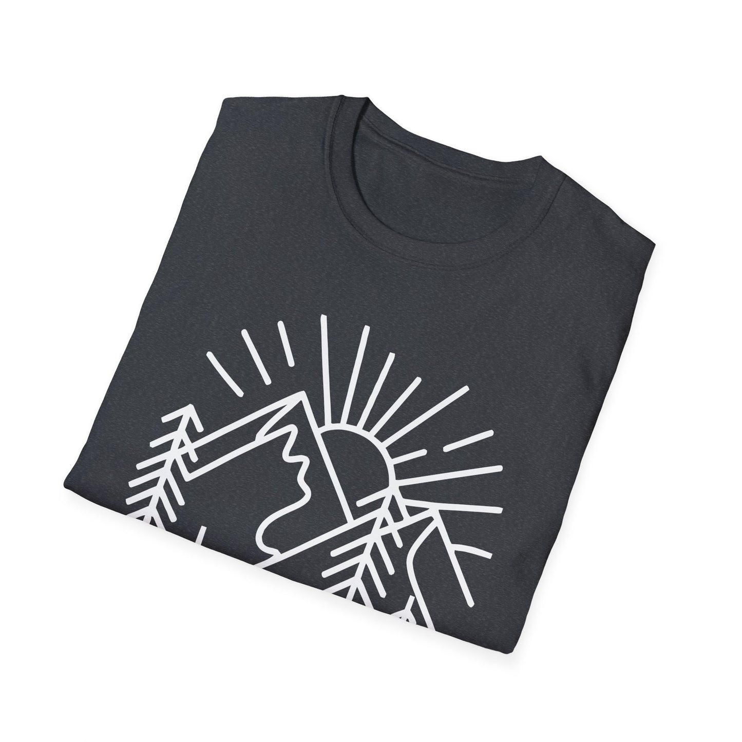 Mountains and Trees Hikers Adventures minimalist Design V1 T-Shirt