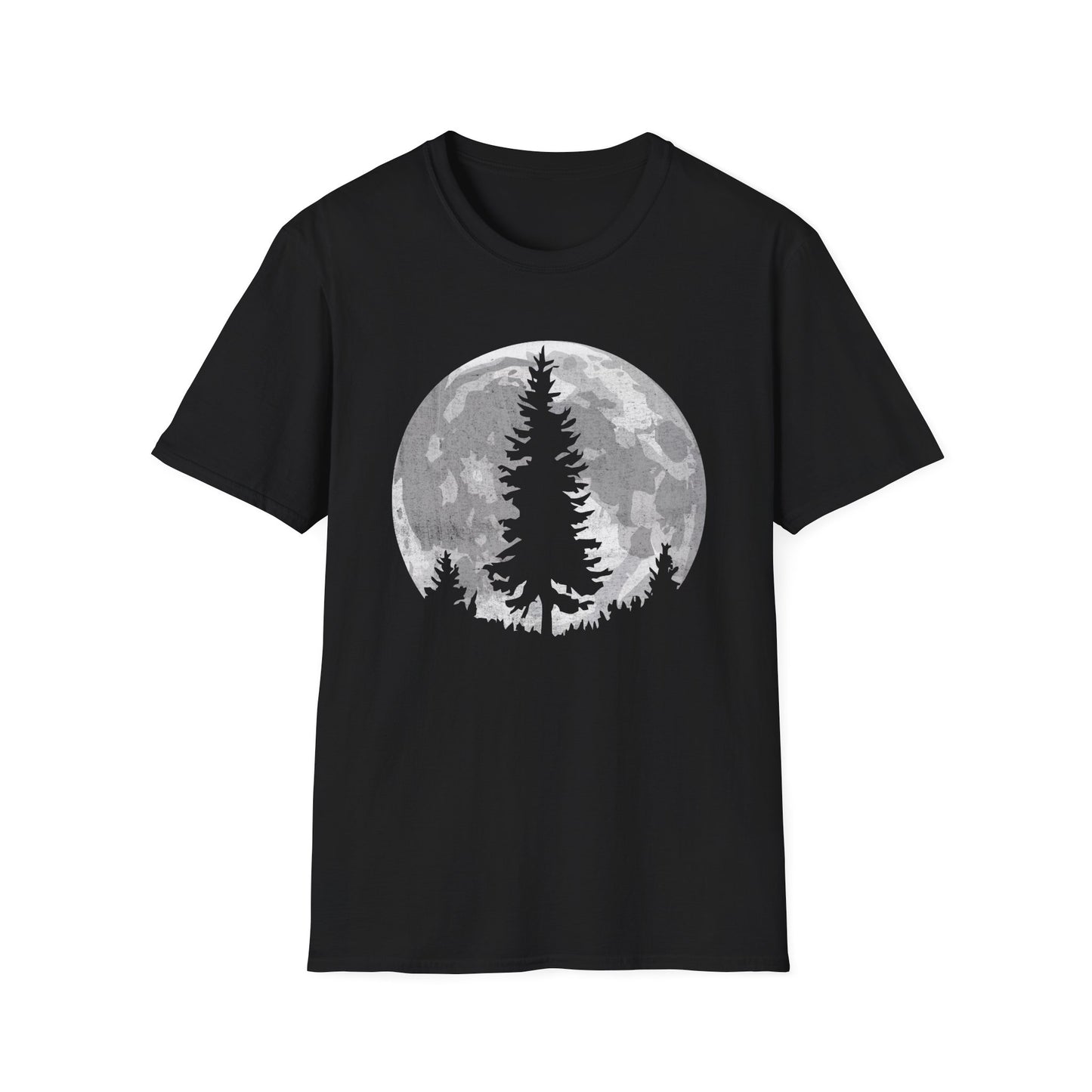 Moon Outdoor Trees Hikers T-Shirt