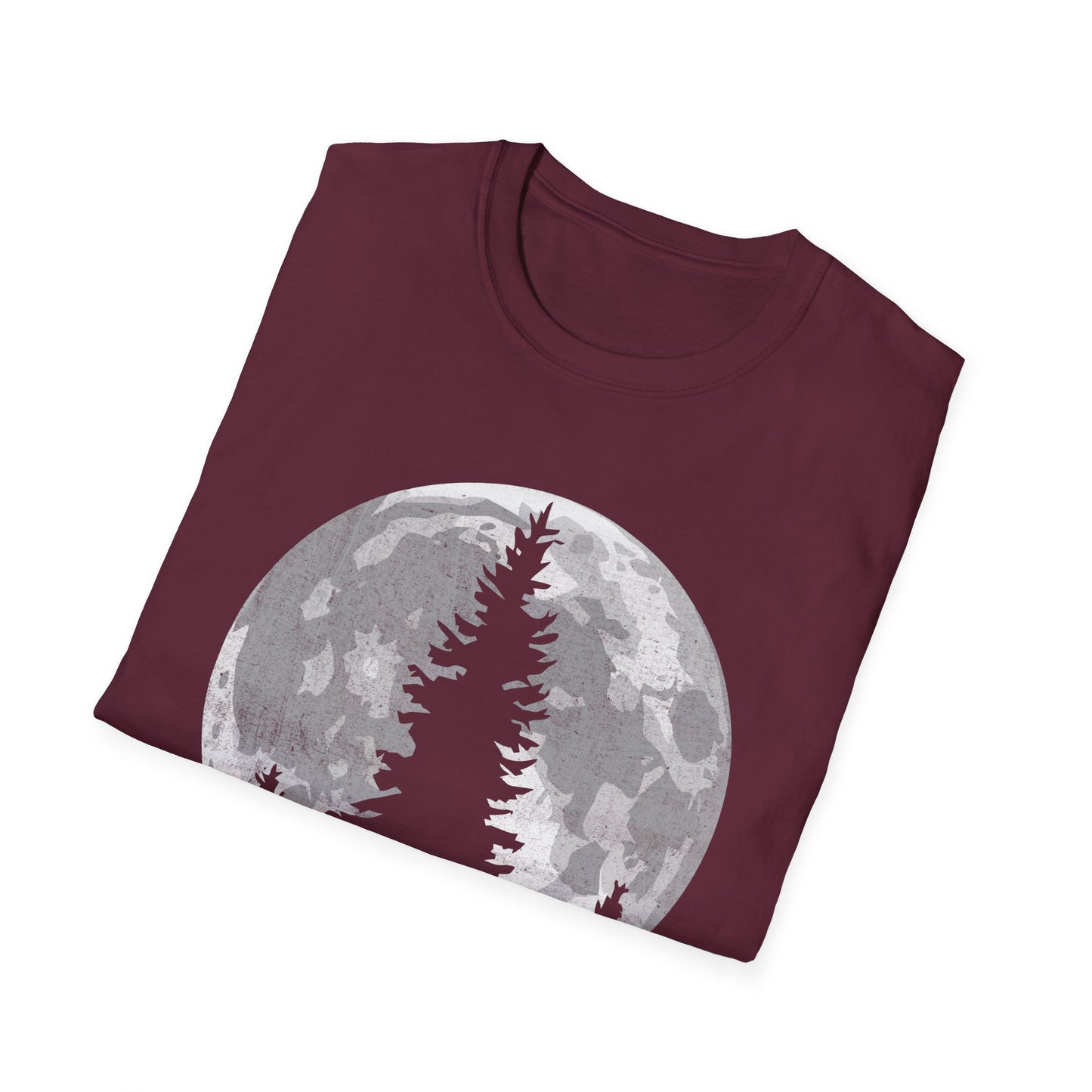 Moon Outdoor Trees Hikers T-Shirt