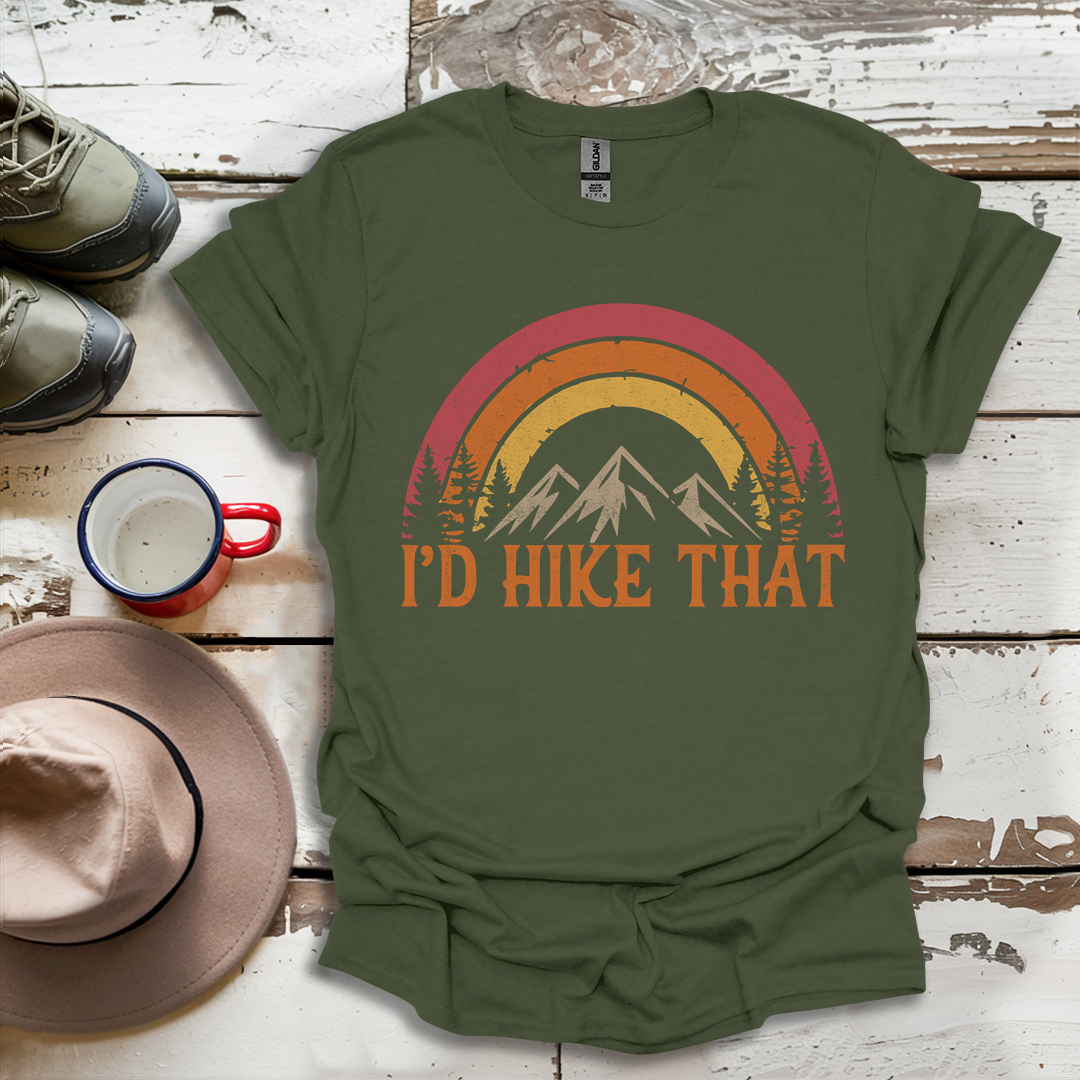 Retro Vinatge Outdoor Nature I'd Hike That V1 T-Shirt