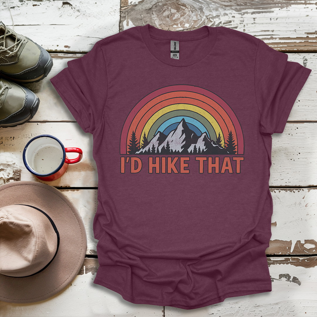 Retro Vinatge Outdoor Nature I'd Hike That V2 T-Shirt