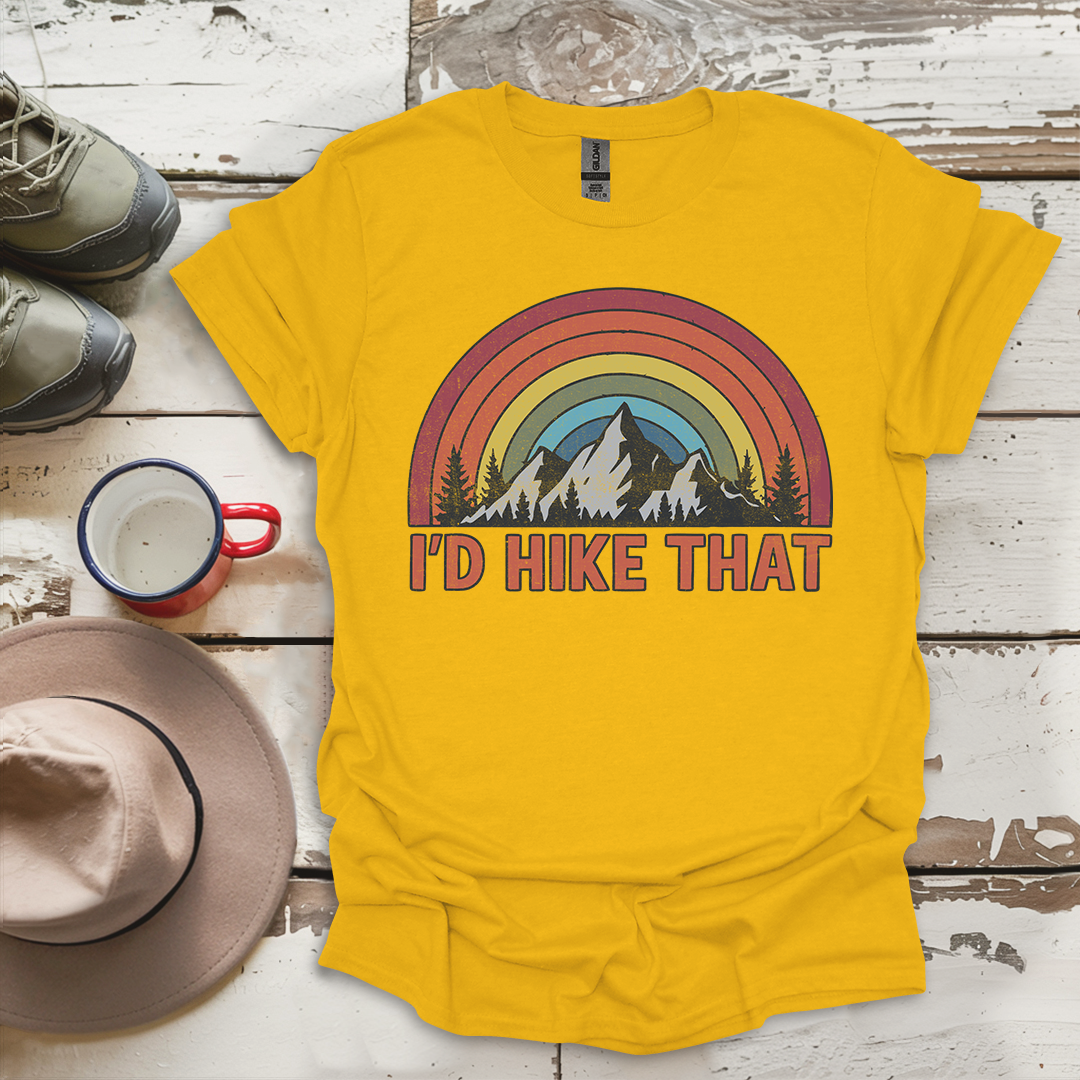 Retro Vinatge Outdoor Nature I'd Hike That V2 T-Shirt
