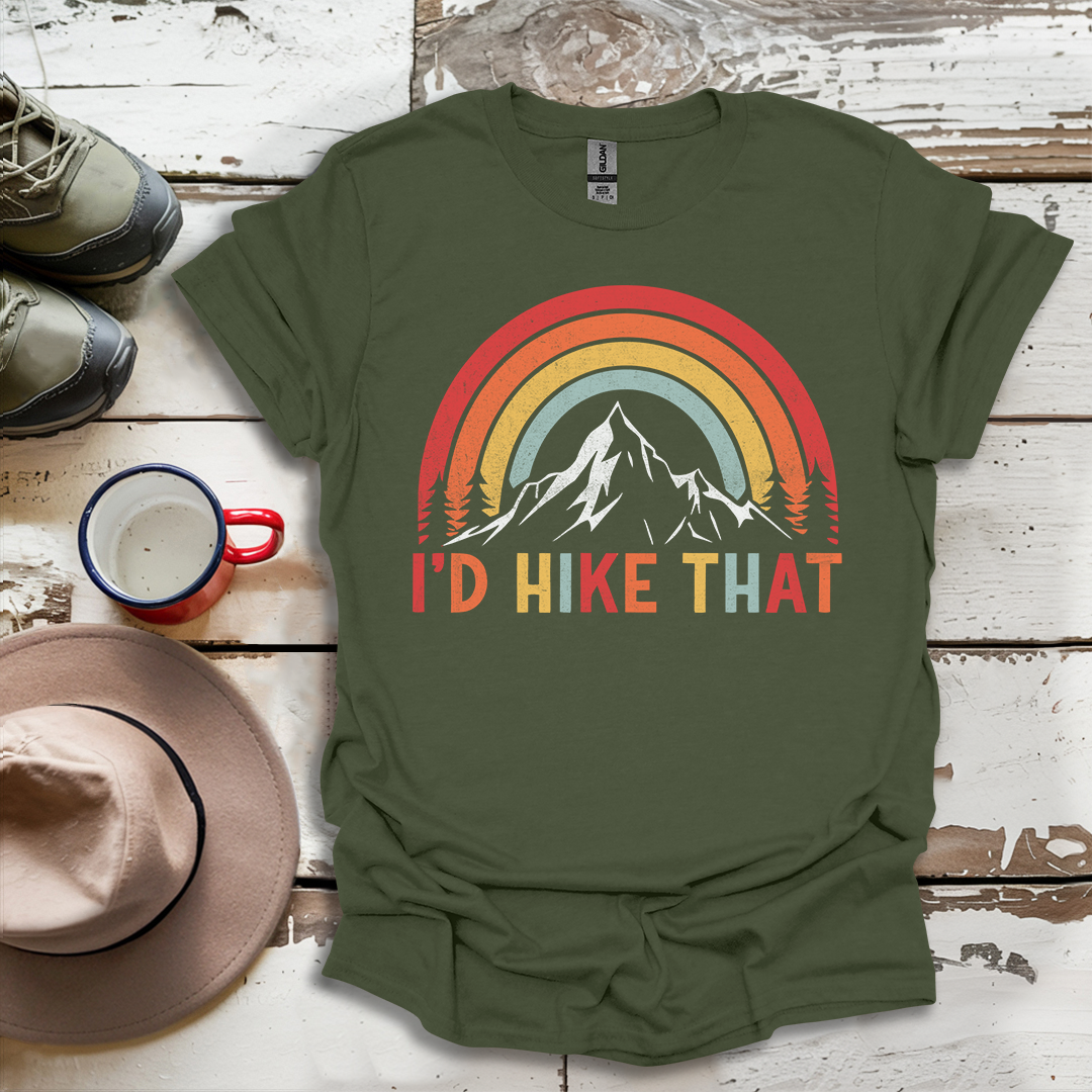 Retro Vinatge Outdoor Nature I'd Hike That V3 T-Shirt