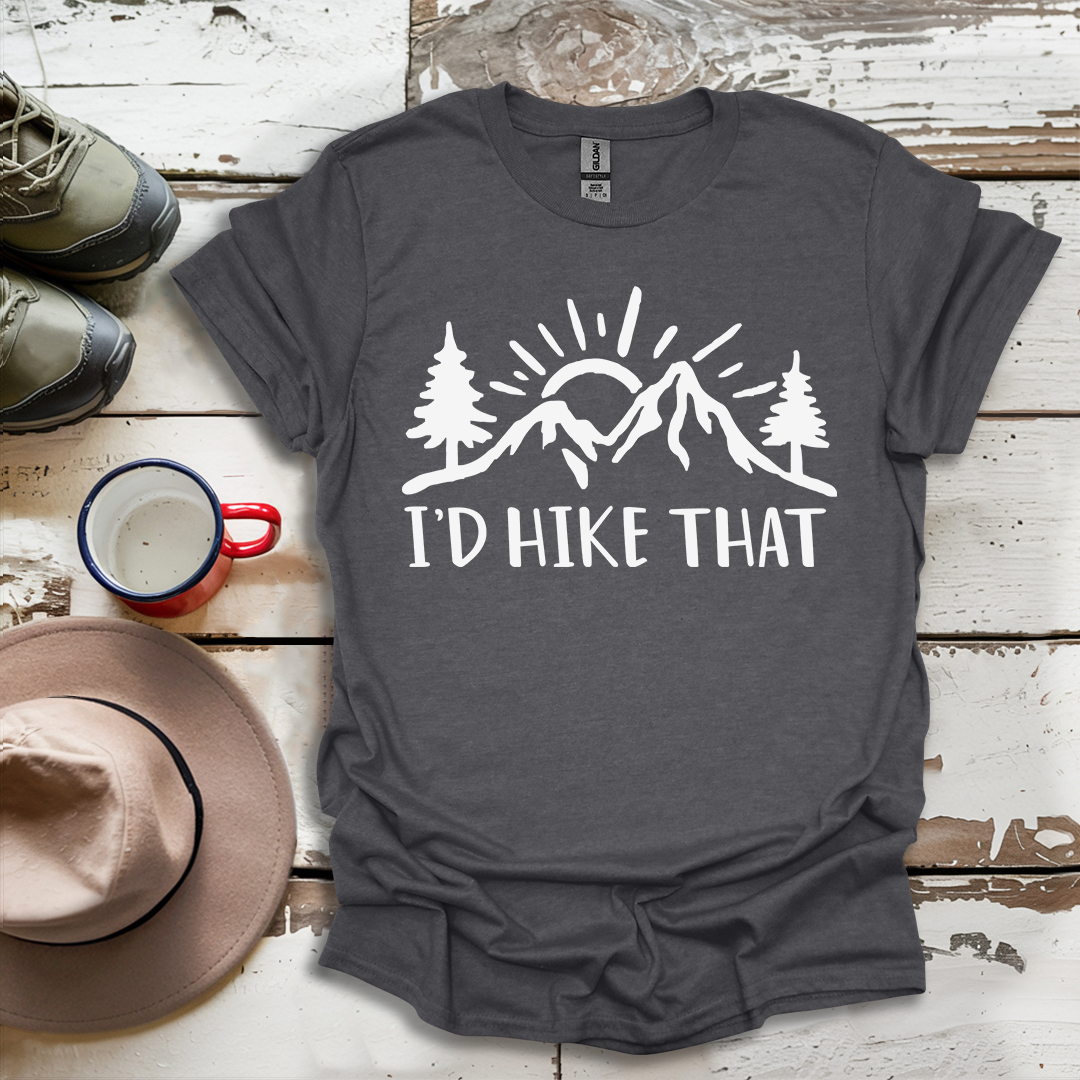 Retro Vinatge Outdoor Nature I'd Hike That V4 T-Shirt