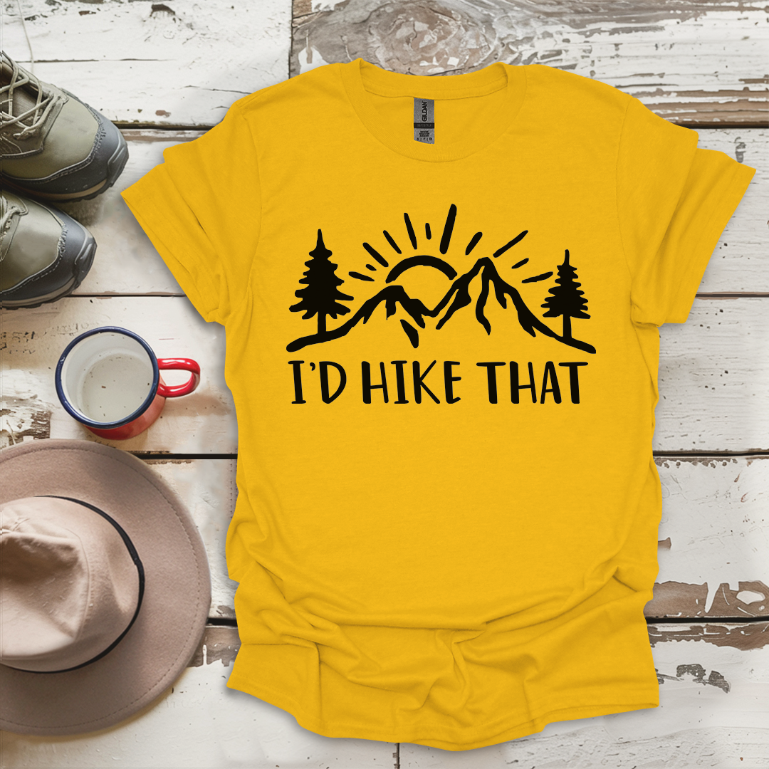 Retro Vinatge Outdoor Nature I'd Hike That V4 T-Shirt