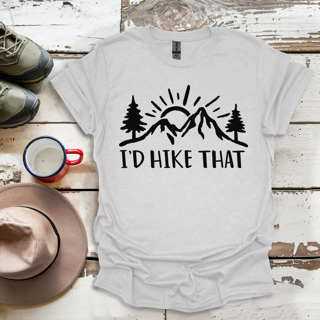 Retro Vinatge Outdoor Nature I'd Hike That V4 T-Shirt