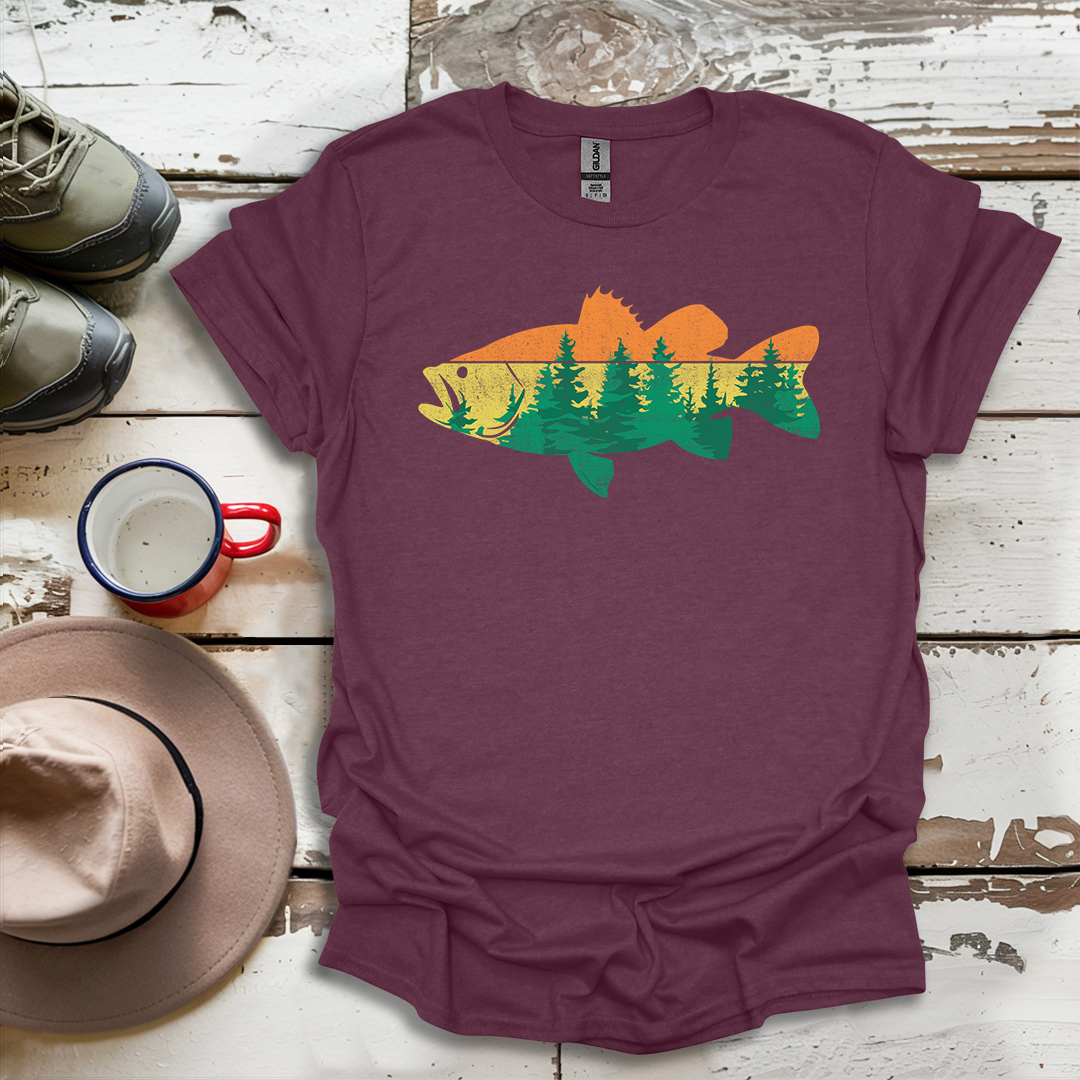 Fly Fishing Outdoor Forest Nature Fisherman Wildlife V1 T-Shirt