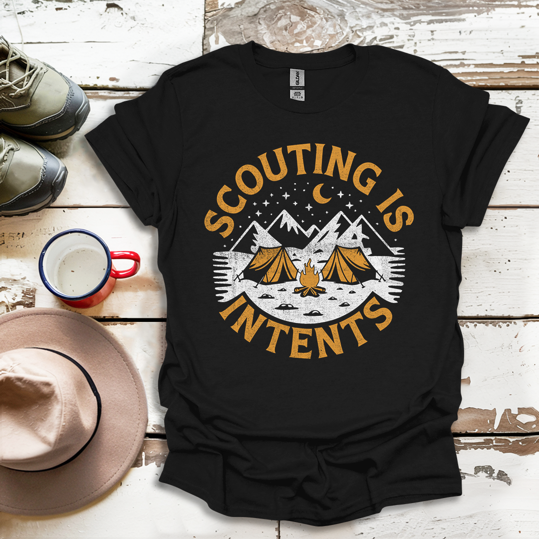 Hiking Outdoor Nature Scouting Is Intents V4 T-Shirt