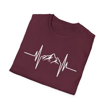 Mountains Hiking  Heartbeat Hiker Adventures V2 T-Shirt