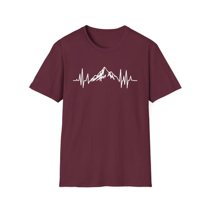 Mountains Hiking  Heartbeat Hiker Adventures V1 T-Shirt
