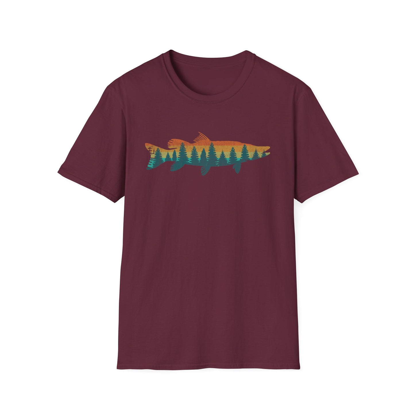 Fly Fishing Outdoor Forest Nature Fisherman Wildlife V3 T-Shirt