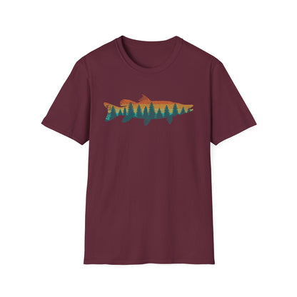 Fly Fishing Outdoor Forest Nature Fisherman Wildlife V3 T-Shirt
