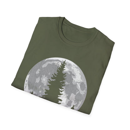 Moon Outdoor Trees Hikers T-Shirt