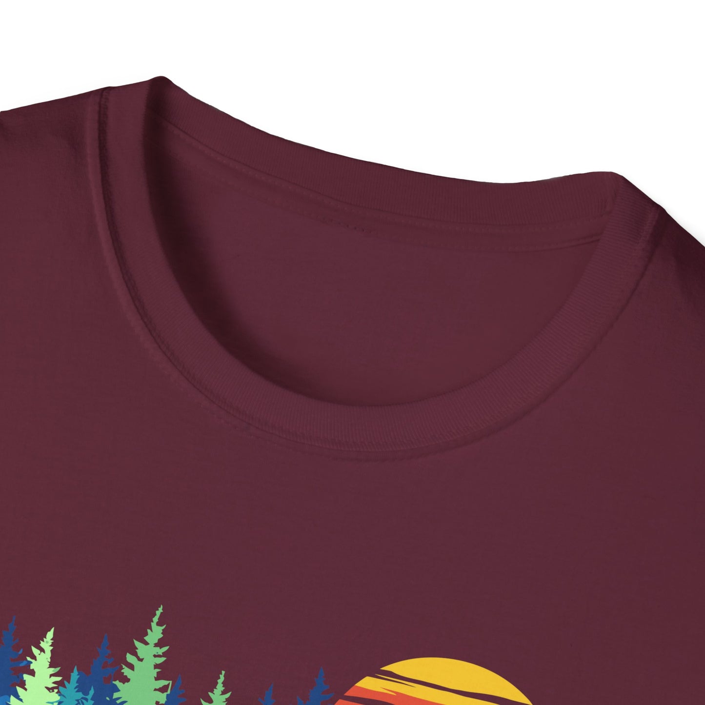 Retro Vintage Sunset Outdoor Forest V1 T-Shirt