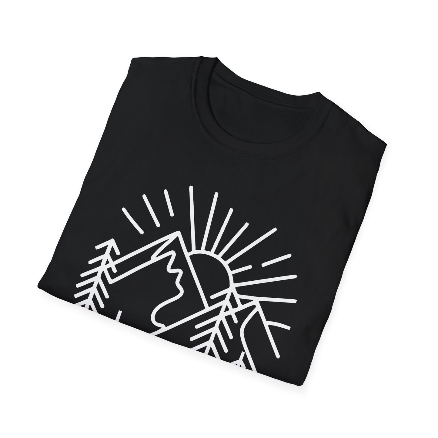 Mountains and Trees Hikers Adventures minimalist Design V1 T-Shirt