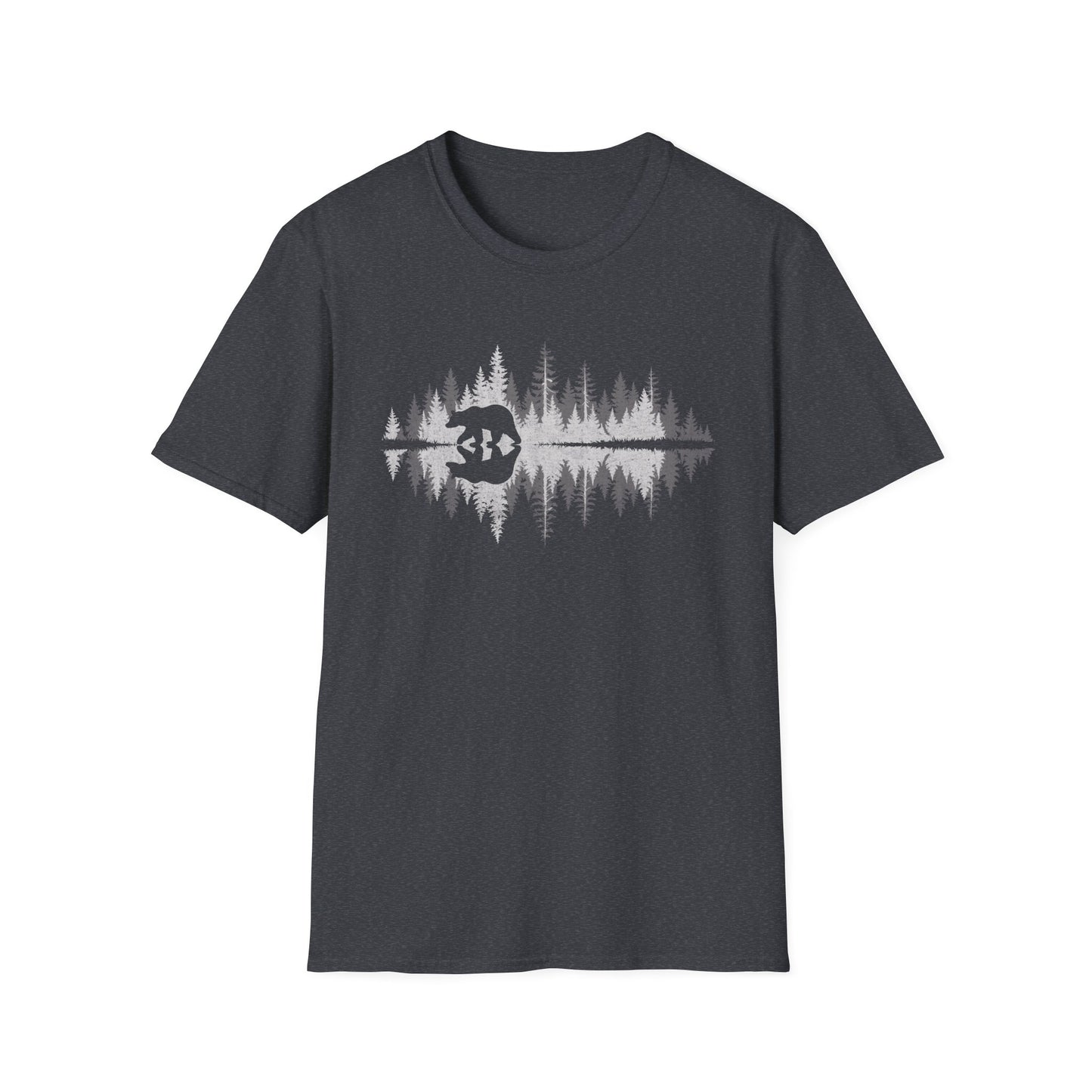 Retro Vintage Bear trees Outdoor Forest T-Shirt