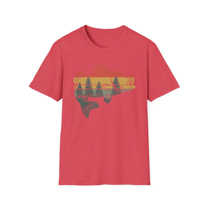 Fly Fishing Outdoor Forest Nature Fisherman Wildlife V4 T-Shirt