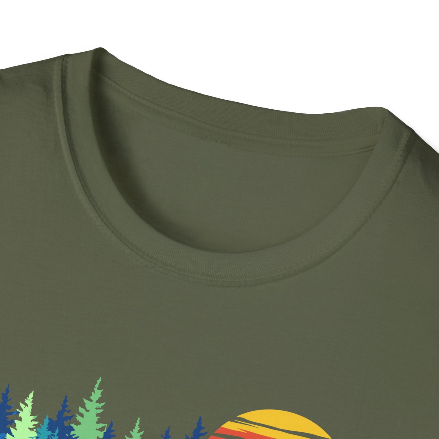 Retro Vintage Sunset Outdoor Forest V1 T-Shirt
