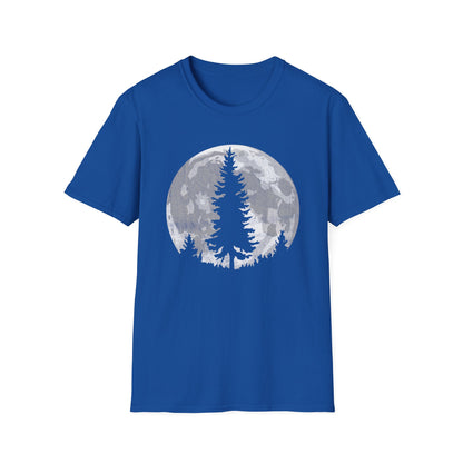 Moon Outdoor Trees Hikers T-Shirt