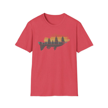 Fly Fishing Outdoor Forest Nature Fisherman Wildlife V2 T-Shirt