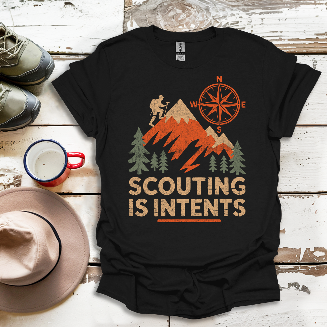 Hiking Outdoor Nature  Scouting Is Intents V1 T-Shirt
