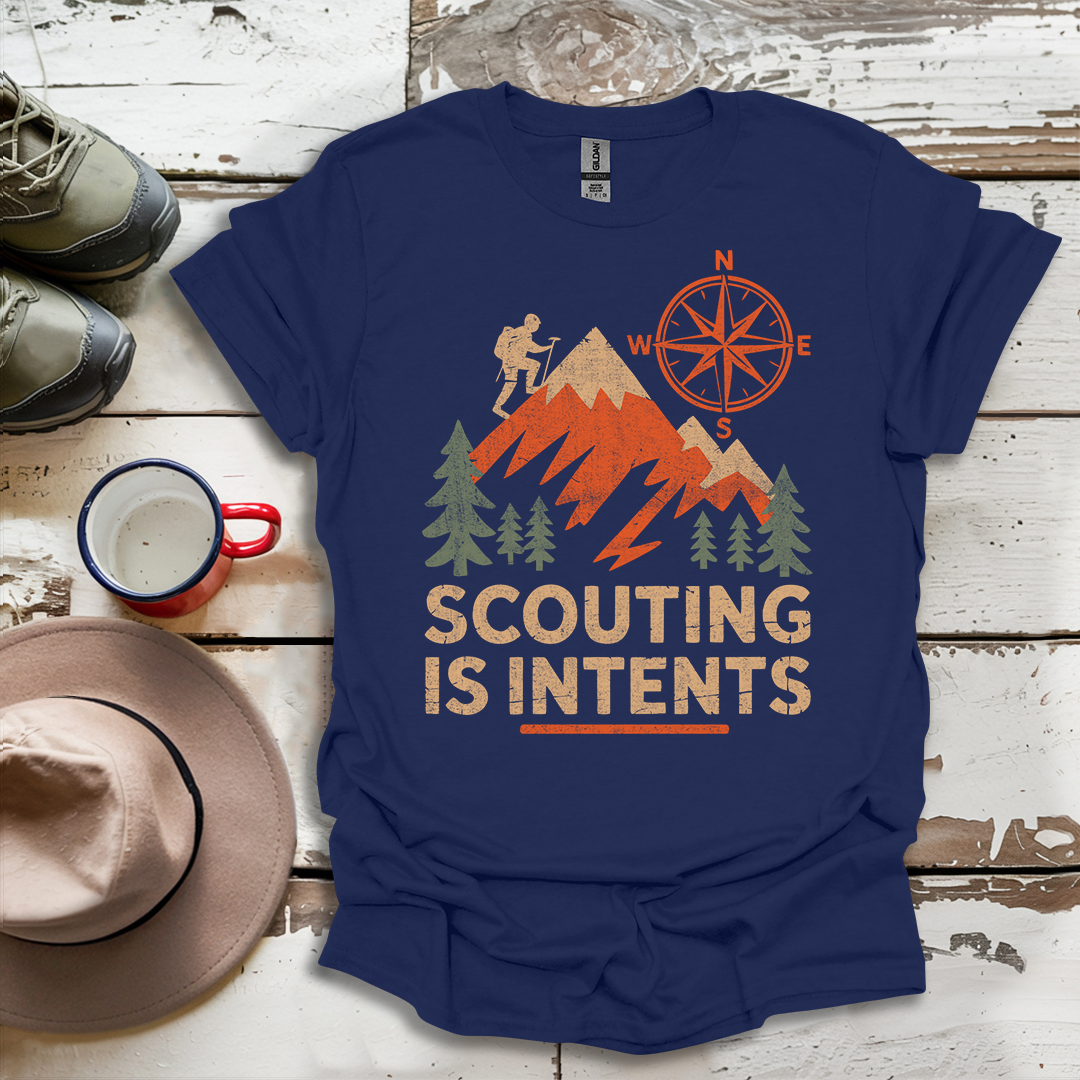 Hiking Outdoor Nature  Scouting Is Intents V1 T-Shirt