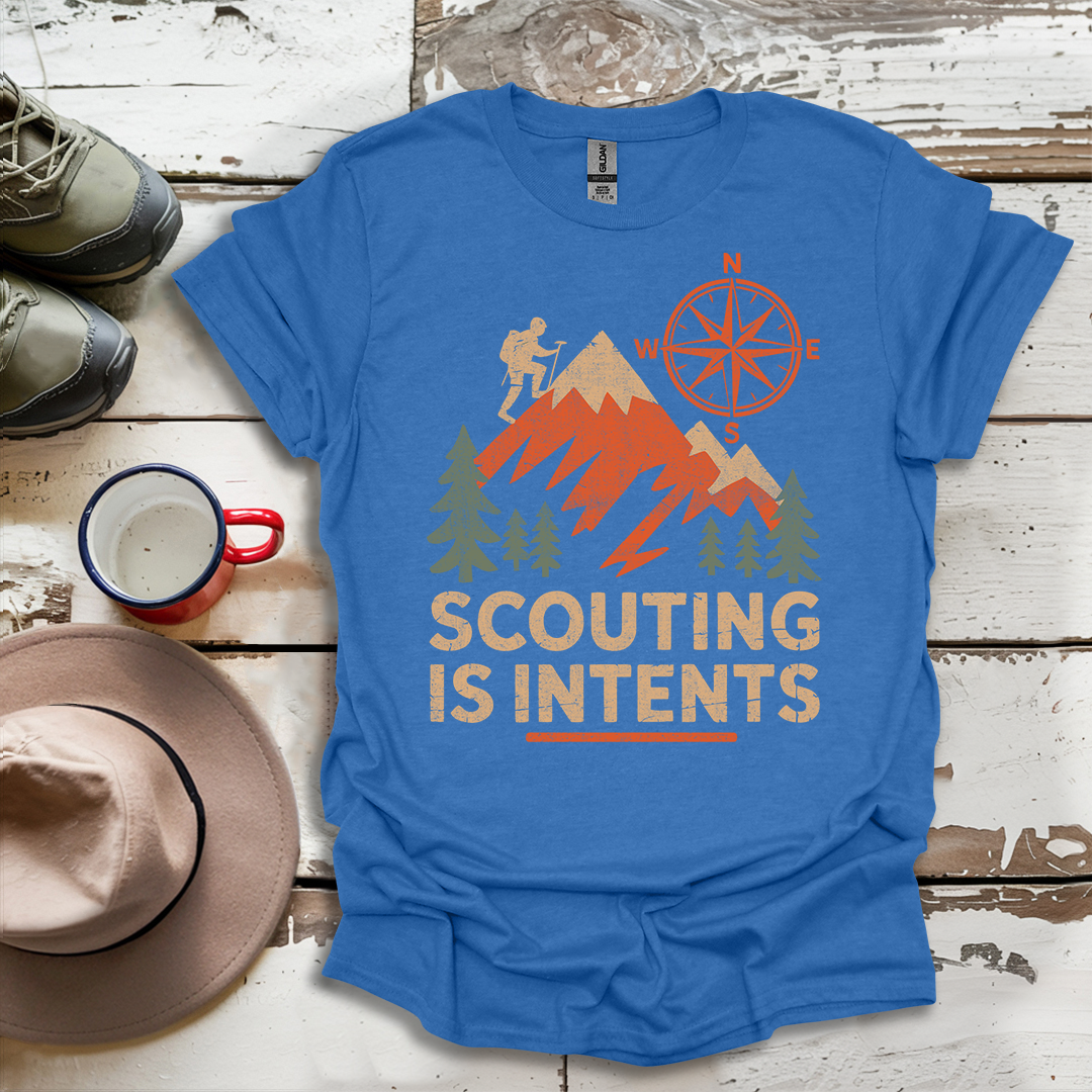 Hiking Outdoor Nature  Scouting Is Intents V1 T-Shirt