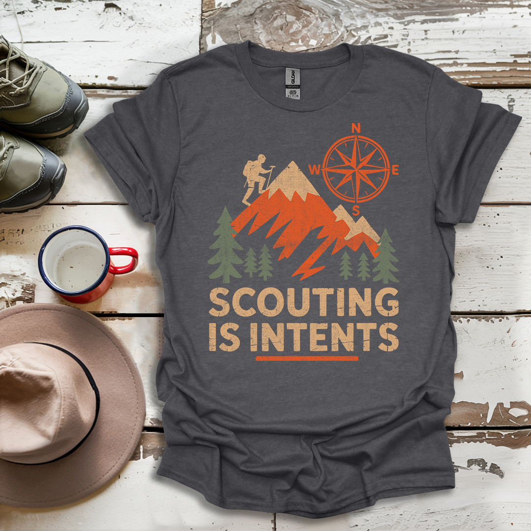 Hiking Outdoor Nature  Scouting Is Intents V1 T-Shirt