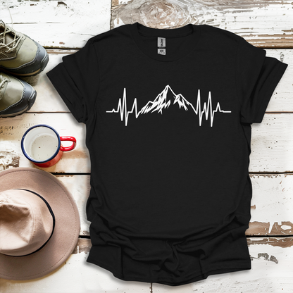 Mountains Hiking  Heartbeat Hiker Adventures V1 T-Shirt