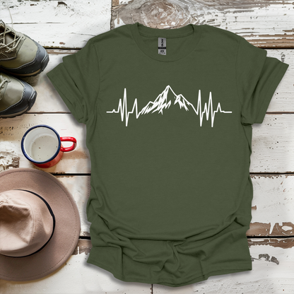 Mountains Hiking  Heartbeat Hiker Adventures V1 T-Shirt