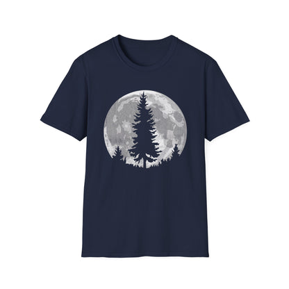 Moon Outdoor Trees Hikers T-Shirt