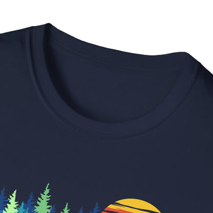 Retro Vintage Sunset Outdoor Forest V1 T-Shirt