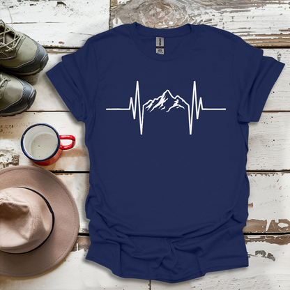 Mountains Hiking  Heartbeat Hiker Adventures V2 T-Shirt