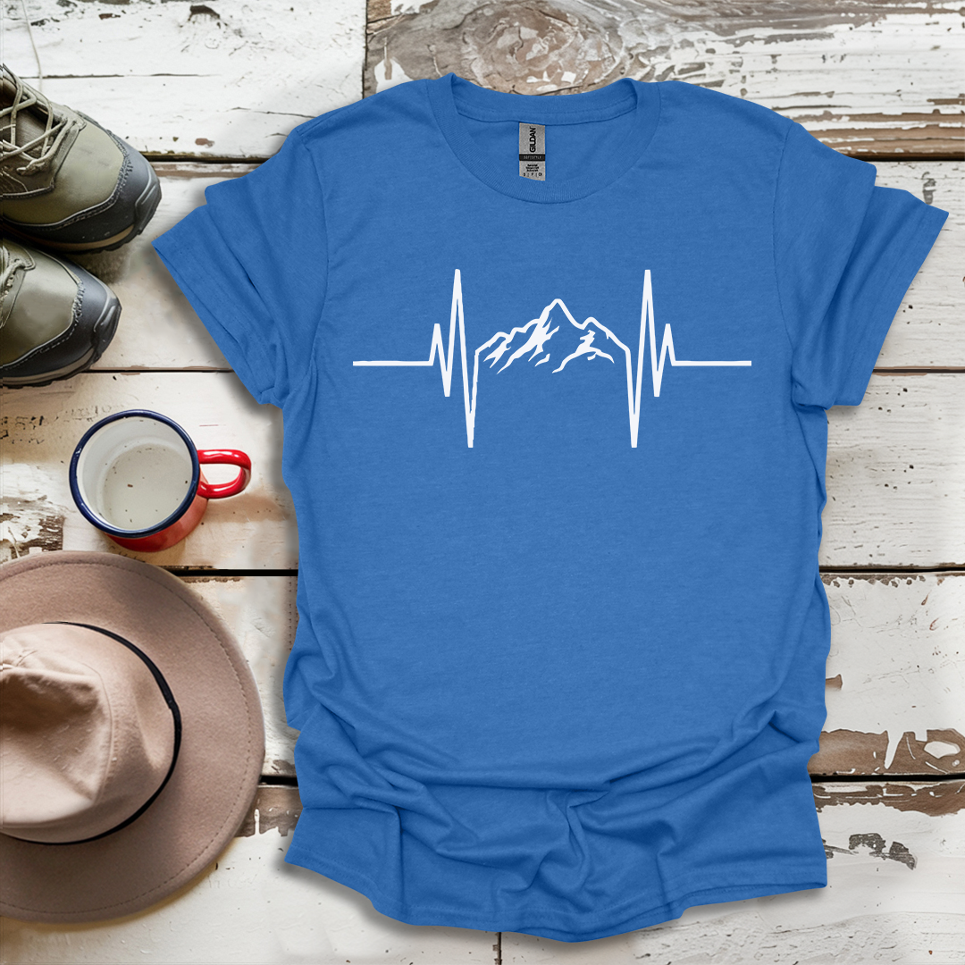 Mountains Hiking  Heartbeat Hiker Adventures V2 T-Shirt