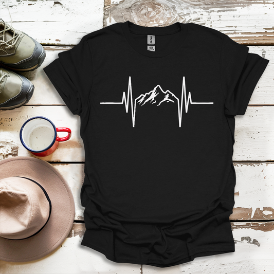 Mountains Hiking  Heartbeat Hiker Adventures V2 T-Shirt
