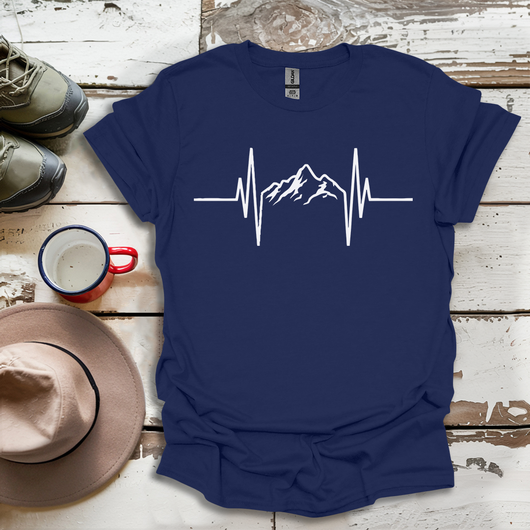 Mountains Hiking  Heartbeat Hiker Adventures V2 T-Shirt