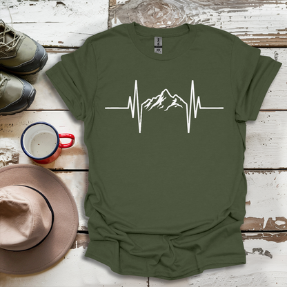 Mountains Hiking  Heartbeat Hiker Adventures V2 T-Shirt