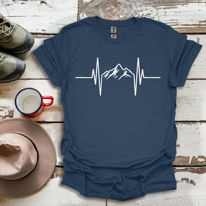 Mountains Hiking  Heartbeat Hiker Adventures V2 T-Shirt