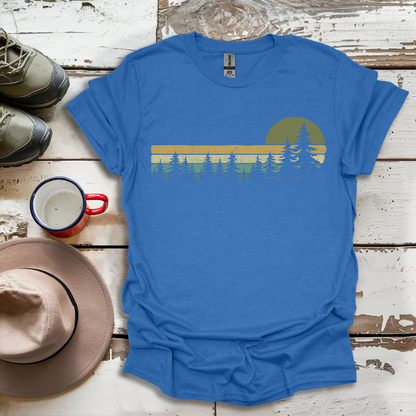 Retro Vintage Trees Outdoor Forest V1 T-Shirt