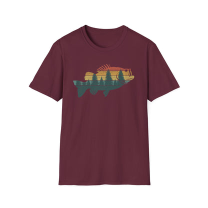 Fly Fishing Outdoor Forest Nature Fisherman Wildlife V2 T-Shirt