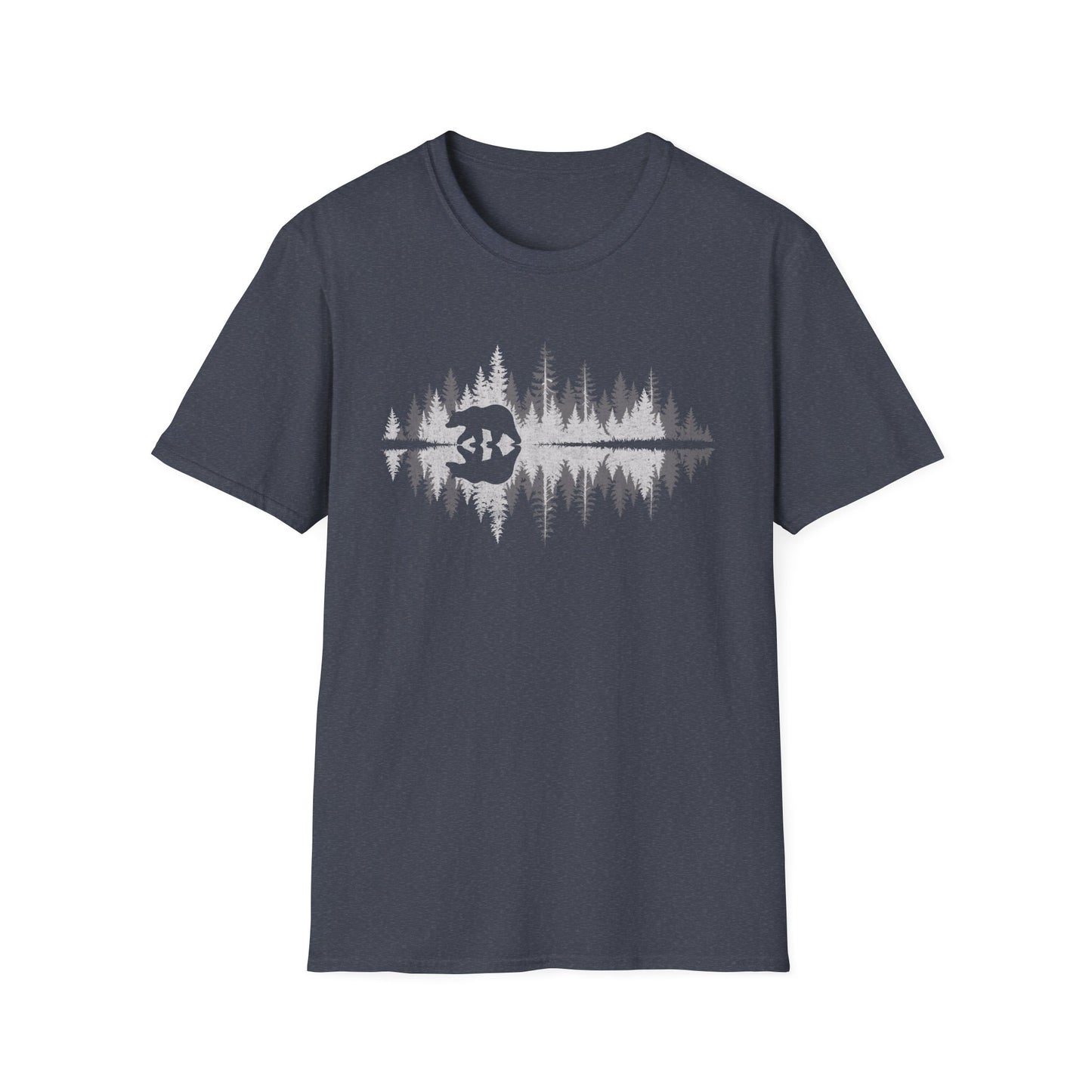 Retro Vintage Bear trees Outdoor Forest T-Shirt