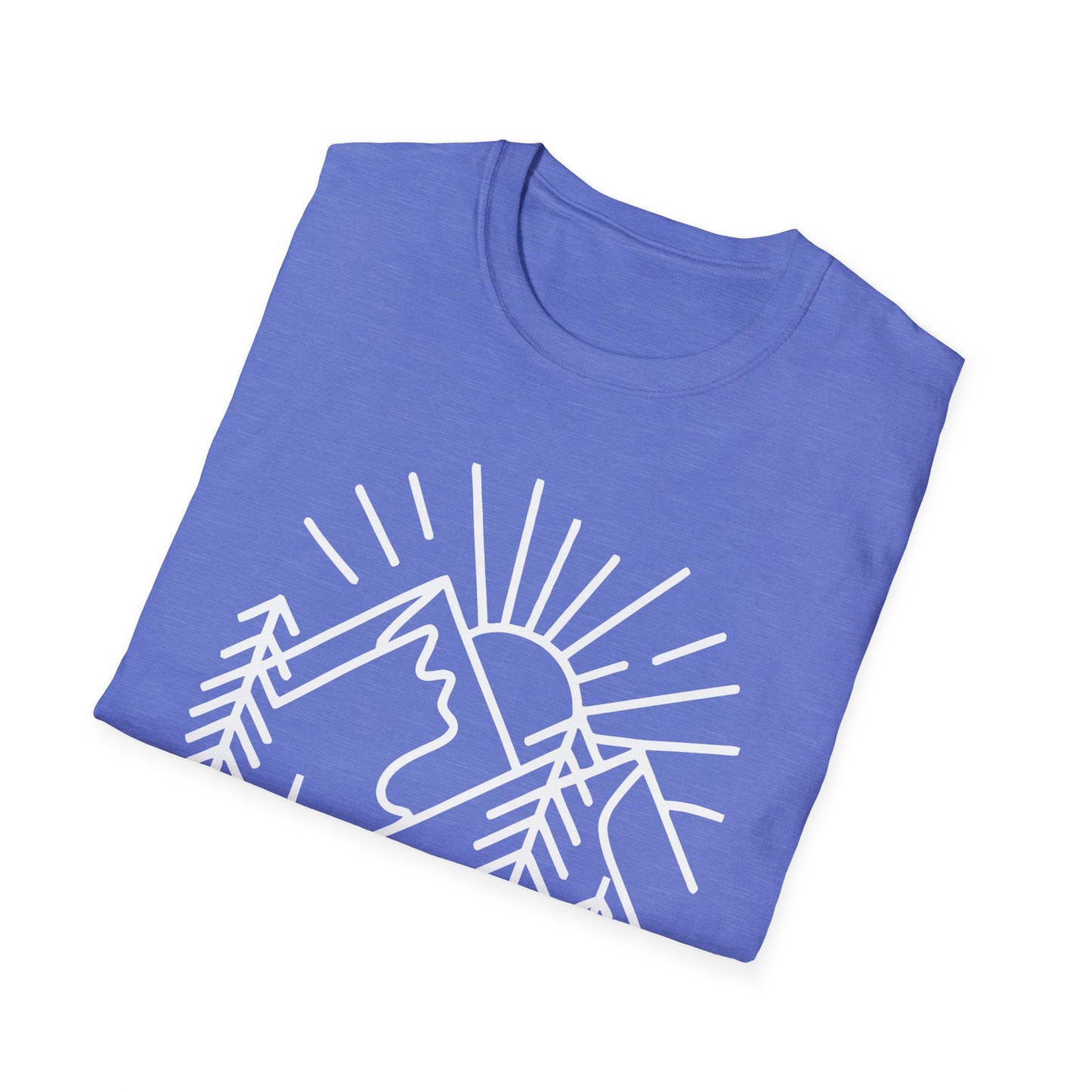 Mountains and Trees Hikers Adventures minimalist Design V1 T-Shirt