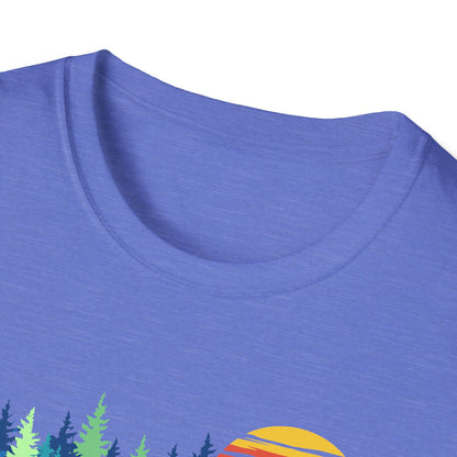 Retro Vintage Sunset Outdoor Forest V1 T-Shirt