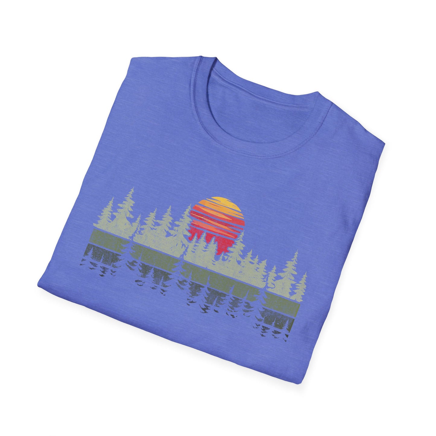 Retro Vintage Sunset Outdoor Forest V2 T-Shirt