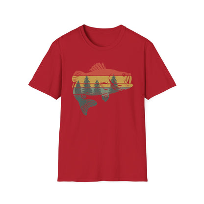 Fly Fishing Outdoor Forest Nature Fisherman Wildlife V4 T-Shirt