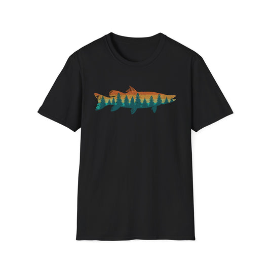 Fly Fishing Outdoor Forest Nature Fisherman Wildlife V3 T-Shirt